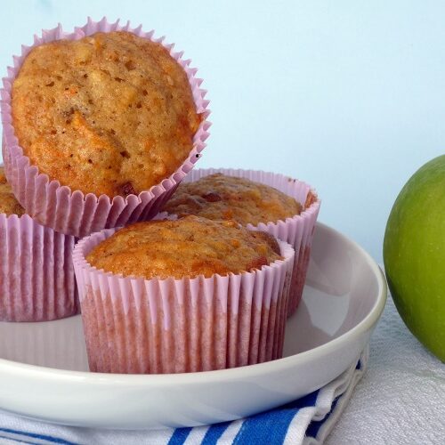 Muffins de Maçã e Cenoura