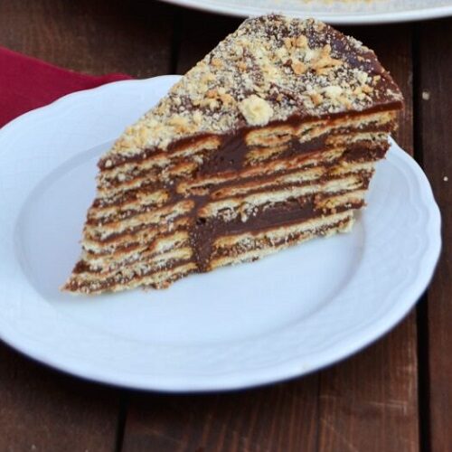 Bolo de Bolacha com Chocolate