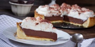 Tarte Mousse de Chocolate com Natas