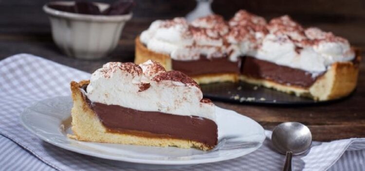 Tarte Mousse de Chocolate com Natas