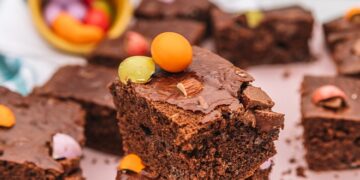 Brownie de Ovos de Páscoa