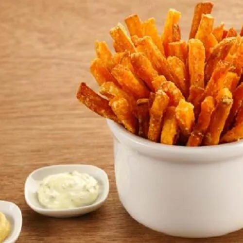 Batatas Doces fritas no Forno Batata Doce "frita" no Forno