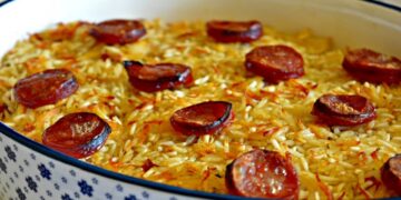 Arroz de Frango assado no Forno