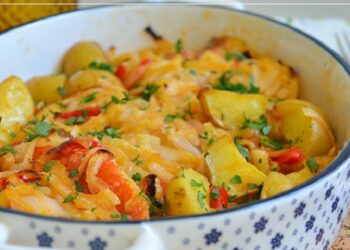 Peixe Vermelho no Forno com Cebolada