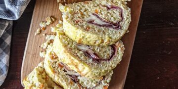 Torta de Legumes com Presunto e Queijo
