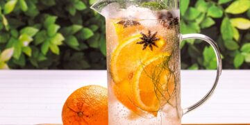 Água Aromatizada com Laranja e Anis