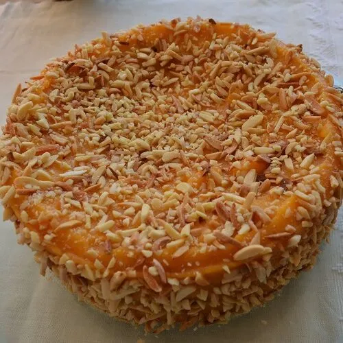 Bolo de Amêndoa e Creme de Ovo Bolo de Amêndoa e Creme de Ovo