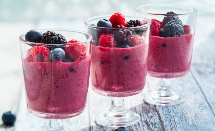 Mousse de Frutos Vermelhos