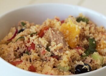 Salada de Couscous com Atum e Laranja