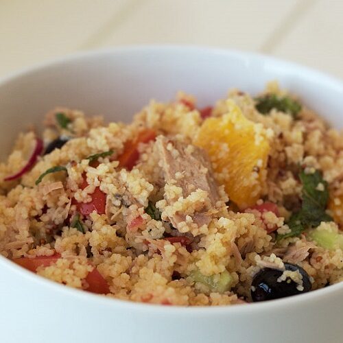 Salada de Couscous com Atum e Laranja