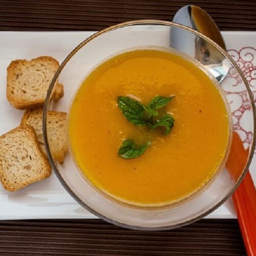 Sopa de Abóbora com Feijão Branco