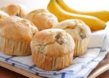 Muffins de Banana Coco e Chocolate