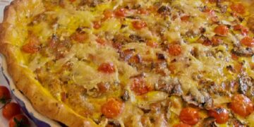 Quiche de Alheira com Legumes