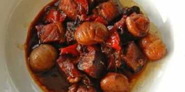 Carne de Porco com Castanhas