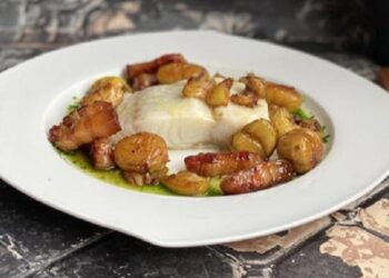 Bacalhau no Forno com Castanhas