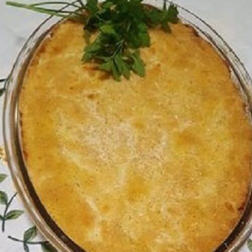 Bacalhau com Natas e Cenoura Gratinado