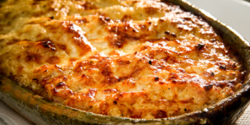 Bacalhau Gratinado com Camarão