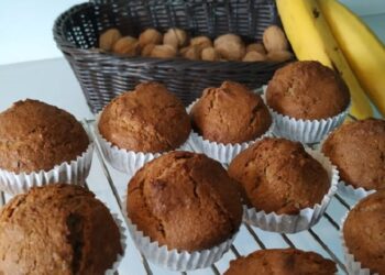 Muffins de Banana e Nozes