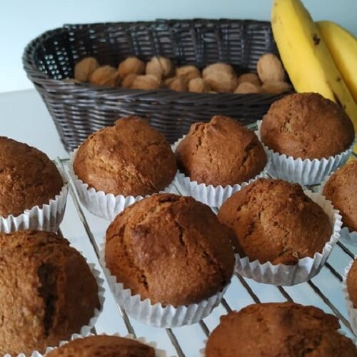 Muffins de Banana e Nozes