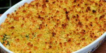 Bacalhau com Espinafres e Broa
