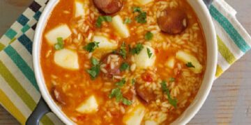 Arroz de Pota com Chouriço