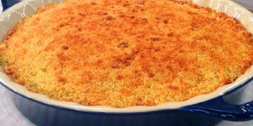 Bacalhau desfiado com Broa
