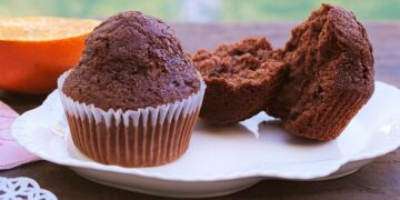 Queques de Chocolate e Laranja