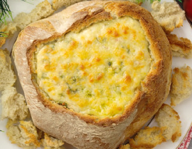 Pão recheado com Delícias do Mar e Atum