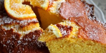 Bolo de Laranja e Coco