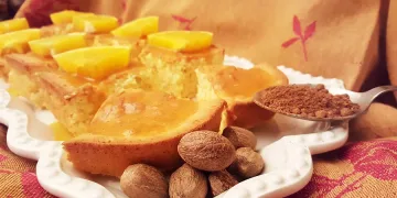 Bolo de Laranja e Noz Moscada