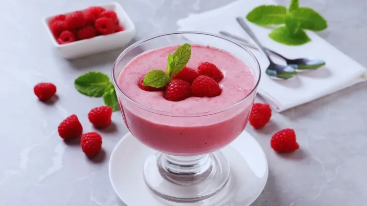 Mousse de framboesa