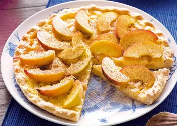 Tarte de pêssego com limão