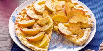 Tarte de pêssego com limão