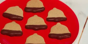 Bolachas de Amêndoa com Chocolate